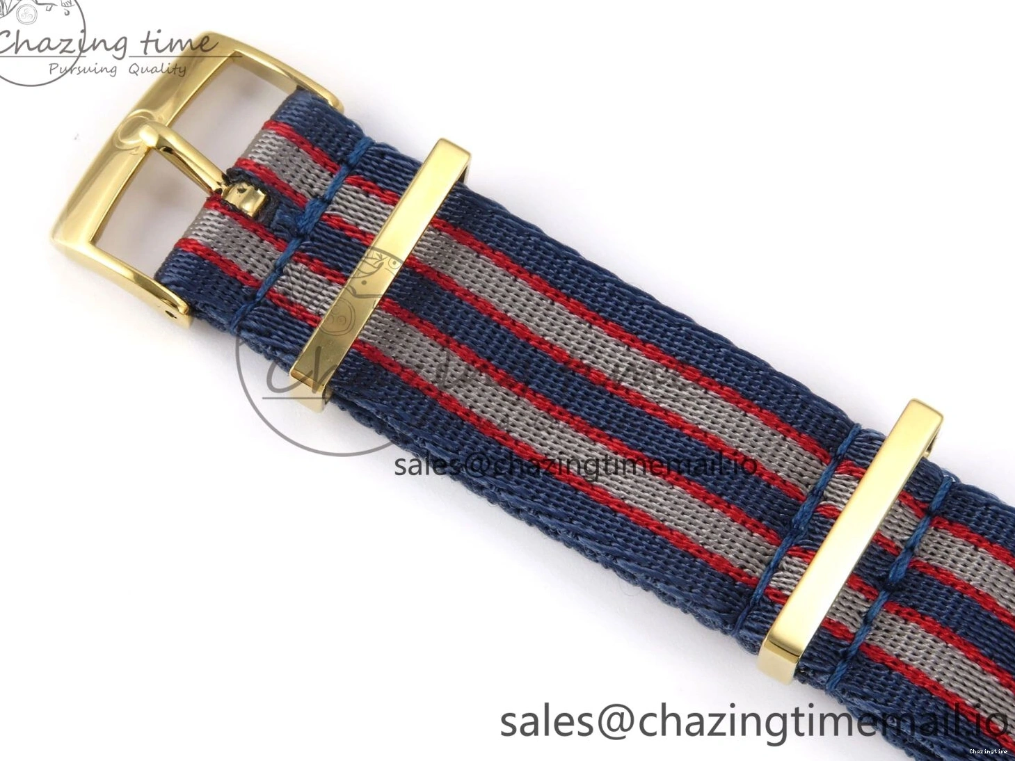 0408 Seamaster 300m Diver YG OMF 1:1 Best Edition Blue Orange Ceramic White Dial on Blue Nato Strap A Colorful 7704